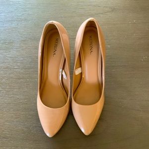 Nude 1.5 Inch Heels Never Worn!